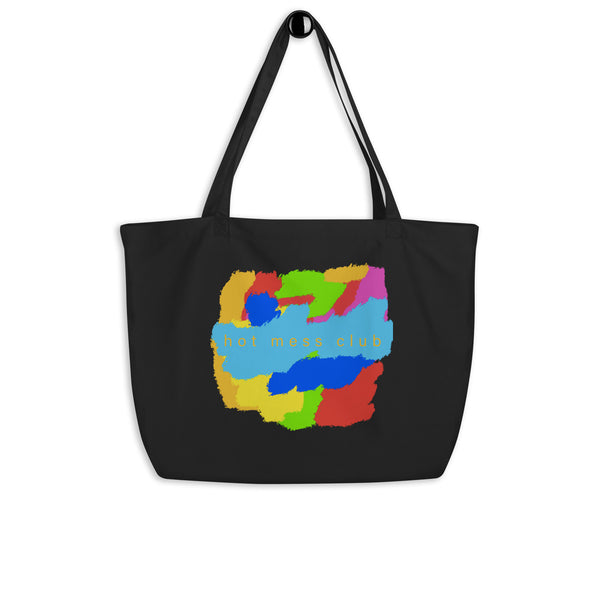 Large organic Hot Mess Club tote bag