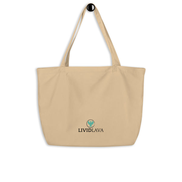 Large organic Hot Mess Club tote bag